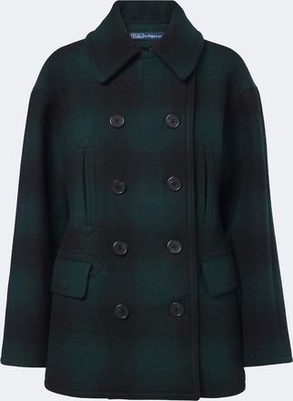 Polo Ralph Lauren Abrigo marinero en mezcla de lana a cuadros