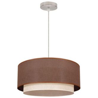 Fabrilamp Fabrilamp - Mi Lampara - Colgante Doble 1l. Beis/marron Cilind (35/25/reg)