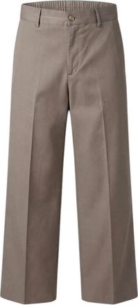 Costumein Trouser Over Fit - Heren - Wijde Broeken - Bruin - M - Leer - Broeken