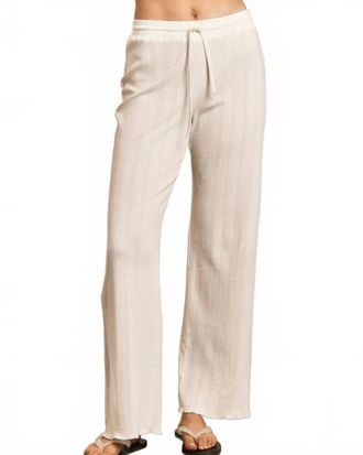 perfectwhitetee Mary Pointelle Sleep Pant In White