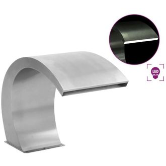 vidaXL Vidaxl - Fontana per Piscina con led in Acciaio Inox 30x60x45 cm