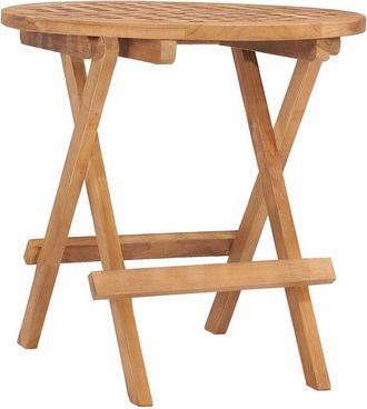 vidaXL Vidaxl - Mesa plegable de jardín madera maciza de teca 50x50x50 cm