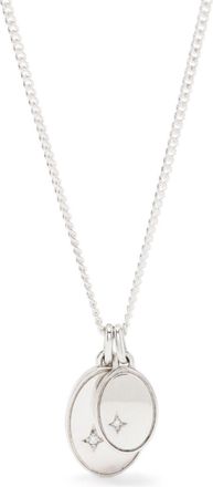 M by Maor Gudo pendant necklace - men - Sterling Silver/White Diamond - OS