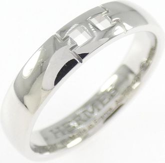 Herm&egrave;s White Gold (18K) Band Ring (Pre-Owned)