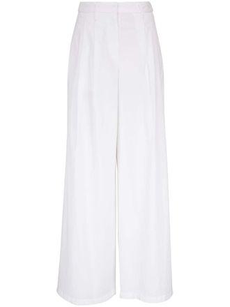 Nili Lotan high-waist palazzo trousers - White