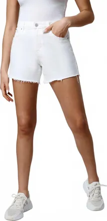 Blank NYC See You Again Shorts In White