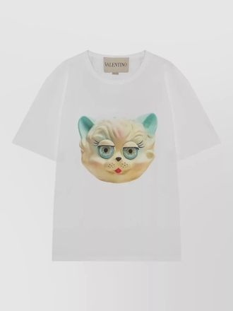 Valentino t shirt le chat de la maison print