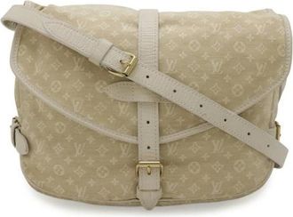 Louis Vuitton Pre-owned Monogram Mini Lin Saumur 30 Borsa a Spalla - - Pre-owned - Donna - Beige - ONE SIZE