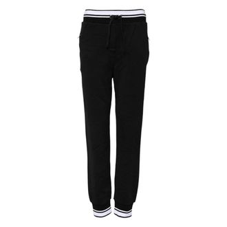 Dolce & Gabbana Sweatpants, female, Black, Size: XS Mid Waist Jogger Pants