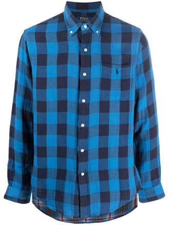 Polo Ralph Lauren Camicia Polo Pony a quadri - Blu