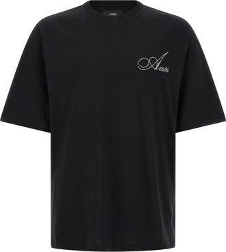 Amiri Black Relaxed Logo T-Shirt