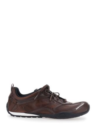 Balenciaga Brown Radar Logo Sneakers