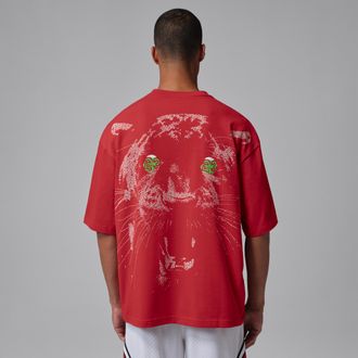 Nike Jordan Mens Jordan Oversized T-Shirt in Red | IQ2151-636