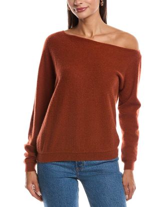 Minnie Rose Off-The-Shoulder Cashmere Sweater