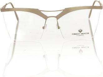 Frankie Morello Brown Metallic Fibre Glasses Womens Frame