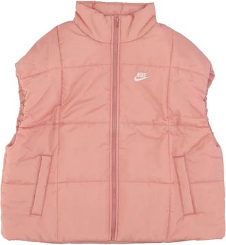Nike Rode Mouwloze Donsjas Klassieke Vest - Dames - Bodywarmers - Roze - XS - Polyester - Fitness