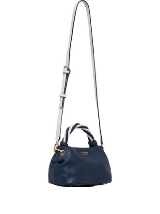 Guess Co twisted-handle cross-body bag - women - Polyester/Polyurethane - One Size - Blue