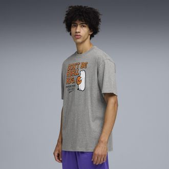 Puma T-shirt da basket Junior Varsity II dal taglio morbido da uomo, Abbigliamento, Grigio, 3XL