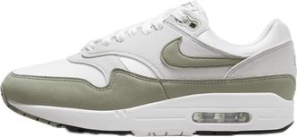 Nike Nike W Air Max 1 Womens Running Shoes, White, light army, neutral grey, black, 5.5 UK