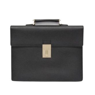 Gucci Pre-owned 015 3714 Aktetas - Heren - Vintage Handtas - Zwart - ONE Size - Leer - Vintage