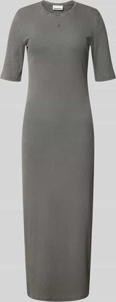 Armedangels Armedangels K&ouml;rpernahes Freizeitkleid aus Baumwoll-Mix Modell SEHAARAA in Mittelgrau, Gr&ouml;&szlig;e XL