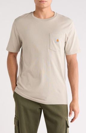 Carhartt Work in Progress Logo Pocket T-Shirt in Puddle at Nordstrom, Size Medium