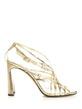Jimmy Choo London Felice Sandali Oro-Donna