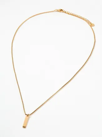 Le 31 Mens Rectangular pendant necklace