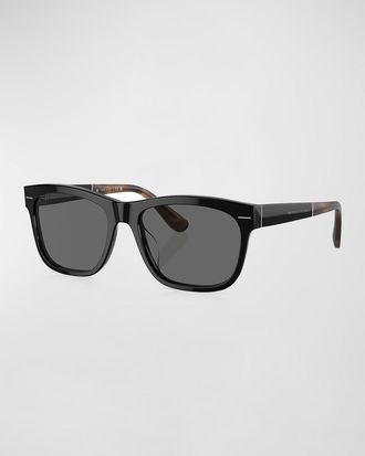 Brunello Cucinelli Mens Acetate Square Sunglasses