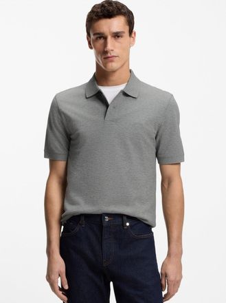 HUGO BOSS Mens Silver Pallas Polo Shirt - Grey - Size X-Large