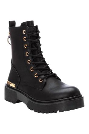 Xti Womens Lace-Up Booties In Black