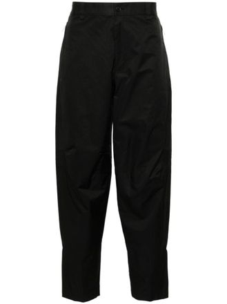 Lanvin Black Cotton Blend Biker Trousers