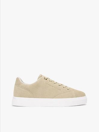 Tommy Hilfiger Suede Metallic Logo Cupsole Trainers