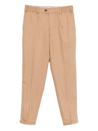 Pantaloni Torino Rebel button elasticated-waist trousers - men - Virgin Wool/Cashmere/Elastane - 30 - Neutrals