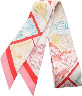 Hermès Foulard Le Philateliste Du Faubourg Twilly anni 2020 - Toni neutri