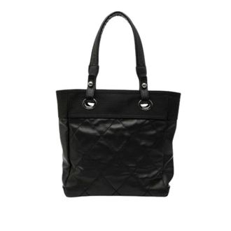 Chanel Pre-owned Quilted Nylon Tote - Dames - Pre-owned - Zwart - Maat: ONE Size Nylon