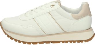 Tommy Hilfiger Low-Top Sneakers - Dames - Sneakers - Wit - 36 EU - Leer - Schoenen