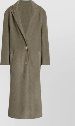 Alberta Ferretti cashmere wool silk long coat