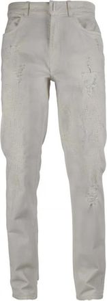 Givenchy Destroyed Slim-fit Jeans - Heren - Slim Fit Broeken - Wit - W33 - Katoen - Broeken