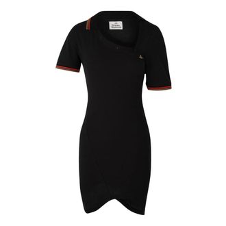 Vivienne Westwood Glory Polo Jurk - Dames - Korte kleedjes - Zwart - M - Katoen - Kleedjes