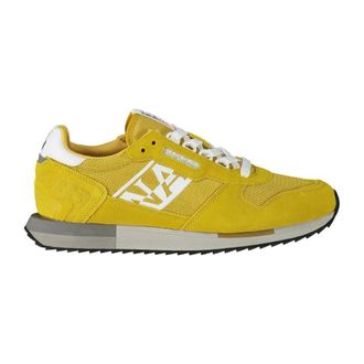 Napapijri Sportieve gele veterschoenen met contrastdetails - Heren - Schoenen - Geel - Maat: 45 EU