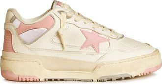 Golden Goose Witte Sneakers met Zij Ster Applicatie - Dames - Sneakers - Beige - 36 EU - Leer - Schoenen