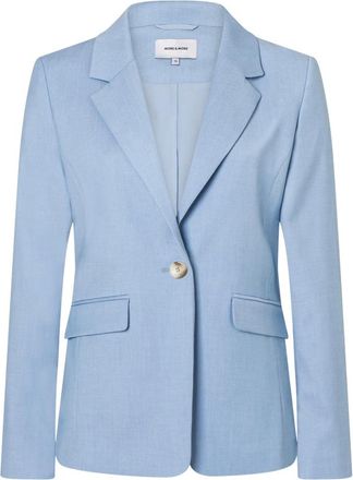 More & More More & More, Jassen, Dames, Blauw, S, Leer, Tailored Blazer
