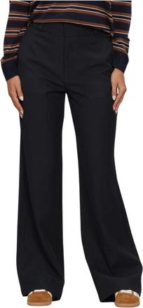 Notre-V Nv-Irene Wijde Broek - Dames - Wijde Broeken - Blauw - M - Polyester - Broeken