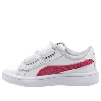 Puma (TD) PUMA Smash v2 Infant White Magenta Haze 365174-08