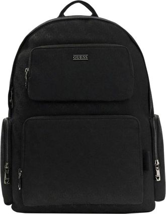 Guess Tassen, Heren, Zwart, ONE Size, Leer, Boston Rugzak