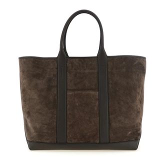 Tom Ford Large Tote Bag - male - Tom Ford - Shopping Bags - Brown - ONE SIZE - Bags