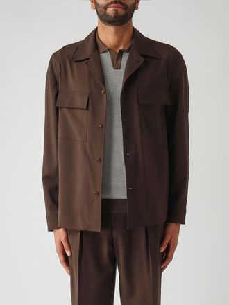 BRIGLIA 1949 Giacca camicia in lana vergine