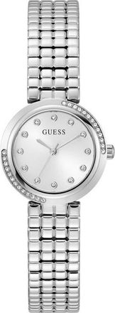Guess Clara Bracelet Watch, 28mm in White/silver at Nordstrom