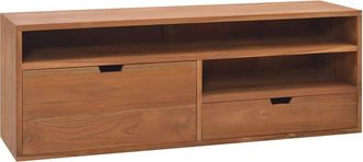 vidaXL Muebles De Tv 110x30x40 Cm De Madera De Teca S&oacute;lida